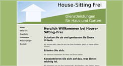 Desktop Screenshot of house-sitting-frei.ch